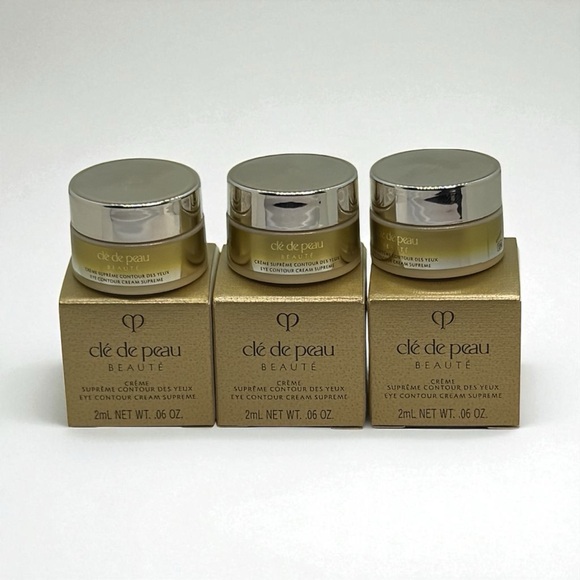 cle de peau eye contour cream supreme 2ml/.06 oz each new lot of 3 samples